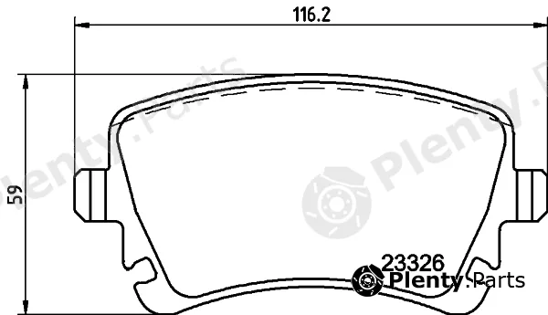 Mintex MDB82544 — Brake Pad Set, disc brake