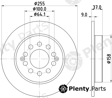 Mintex MDC3159C — Brake Disc