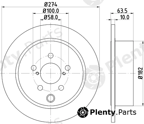 Mintex MDC2568 — Brake Disc