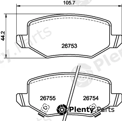 Mintex MDB84329 — Brake Pad Set, disc brake