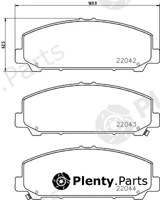 Mintex MDB3714 — Brake Pad Set, disc brake