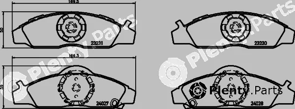 Mintex MDB2568 — Brake Pad Set, disc brake