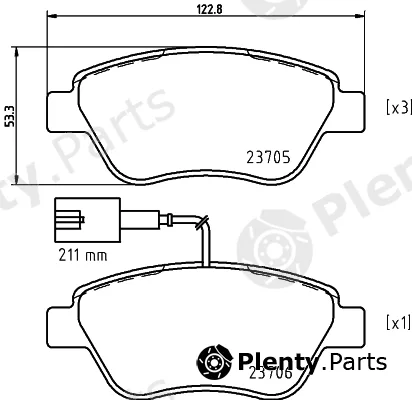 Mintex MDB2239 — Brake Pad Set, disc brake