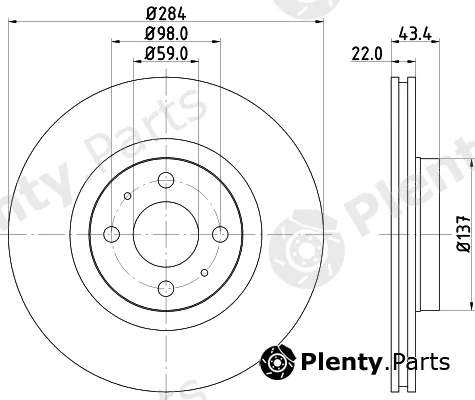 Mintex MDC616 — Brake Disc