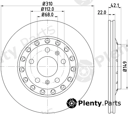 Mintex MDC82063C — Brake Disc