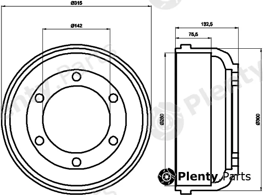 Mintex MBD017 — Brake Drum