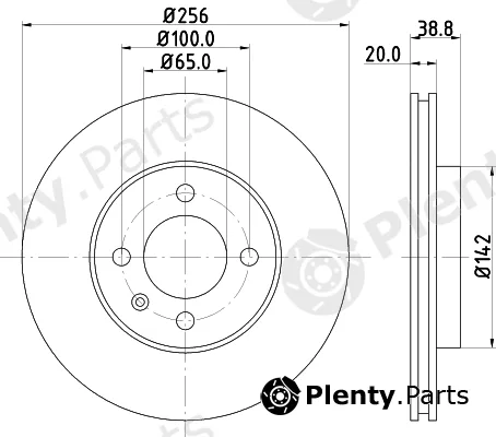 Mintex MDC504C — Brake Disc