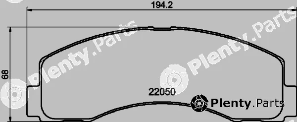 Mintex MDB4322 — Brake Pad Set, disc brake