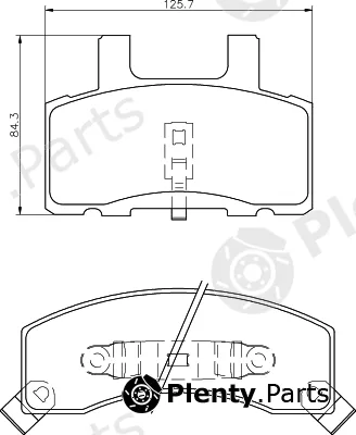 Mintex MDB1778 — Brake Pad Set, disc brake