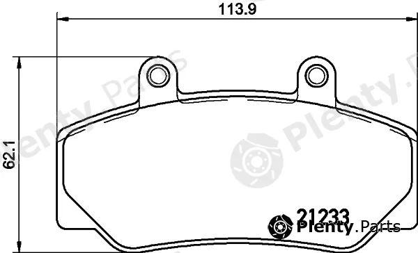 Mintex MDB1415 — Brake Pad Set, disc brake