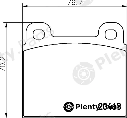 Mintex MDB1235 — Brake Pad Set, disc brake