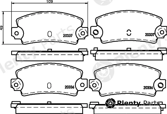 Mintex MDB1065 — Brake Pad Set, disc brake