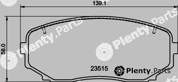 Mintex MDB83998 — Brake Pad Set, disc brake