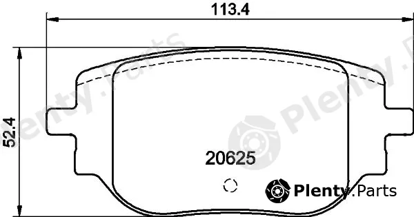 Mintex MDB3518 — Brake Pad Set, disc brake