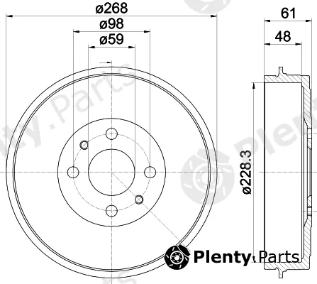 Mintex MBD219 — Brake Drum