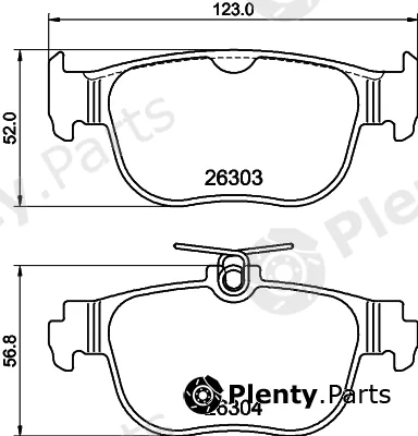 Mintex MDB3470 — Brake Pad Set, disc brake