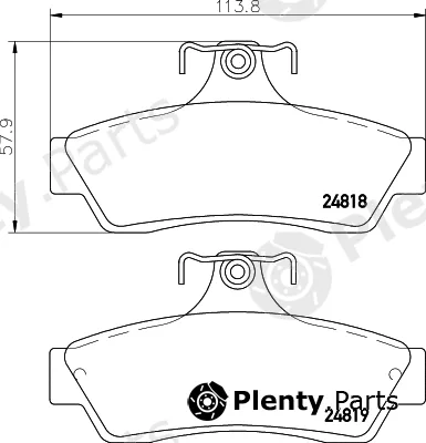 Mintex MDB2667 — Brake Pad Set, disc brake