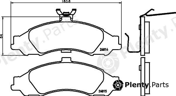 Mintex MDB2668 — Brake Pad Set, disc brake