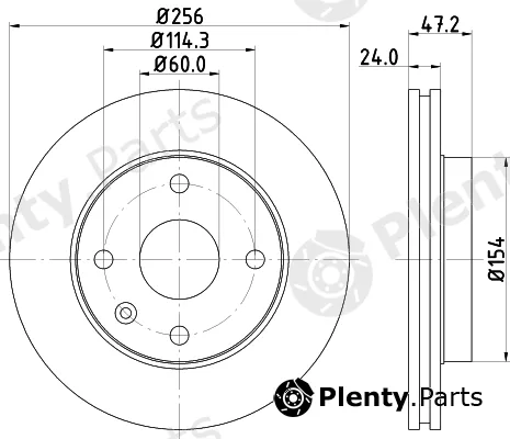 Mintex MDC1483 — Brake Disc
