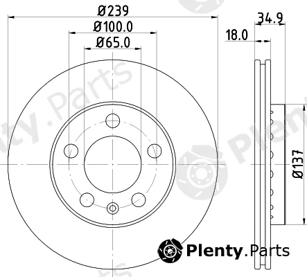 Mintex MDC1652 — Brake Disc