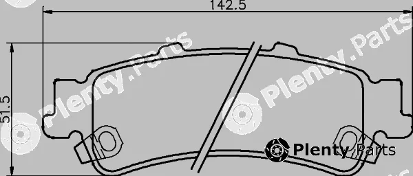 Mintex MDB2316 — Brake Pad Set, disc brake