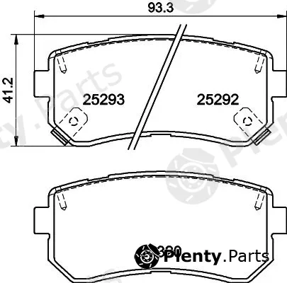 Mintex MDB83232 — Brake Pad Set, disc brake