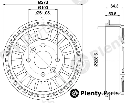 Mintex MBD409 — Brake Drum