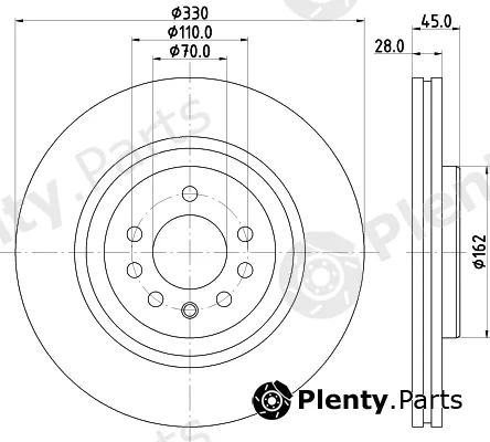 Mintex MDC2936C — Brake Disc