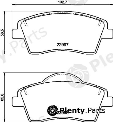 Mintex MDB84135 — Brake Pad Set, disc brake