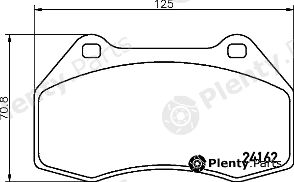 Mintex MDB2725 — Brake Pad Set, disc brake