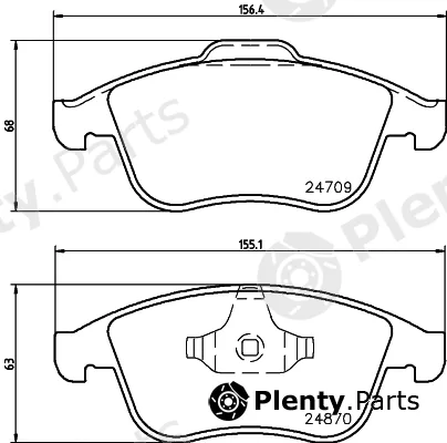 Mintex MDB3044 — Brake Pad Set, disc brake