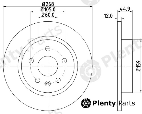 Mintex MDC82132C — Brake Disc