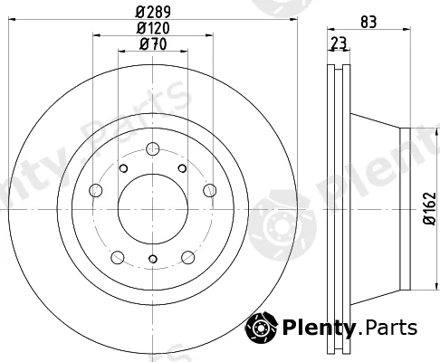 Mintex MDC2437 — Brake Disc