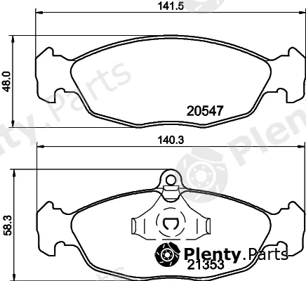Mintex MDB1556 — Brake Pad Set, disc brake