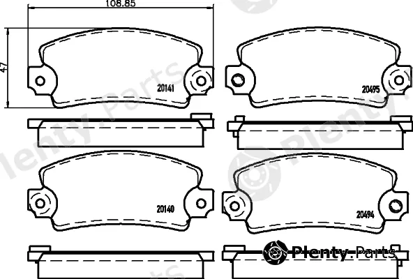 Mintex MDB1151 — Brake Pad Set, disc brake
