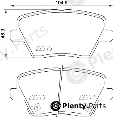 Mintex MDB4034 — Brake Pad Set, disc brake
