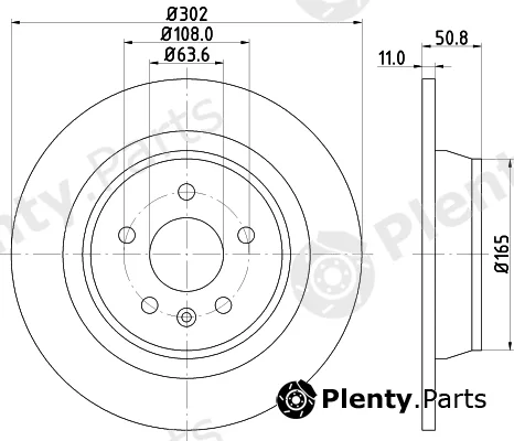 Mintex MDC1810C — Brake Disc