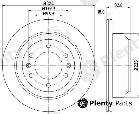 Mintex MDC2124 — Brake Disc