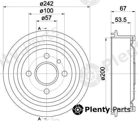 Mintex MBD002 — Brake Drum
