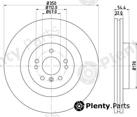 Mintex MDC82782C — Brake Disc