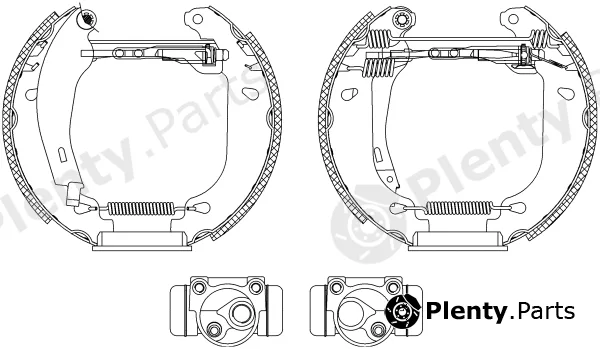 Mintex MSP077 — Brake Shoe Set Shoe Kit Pro