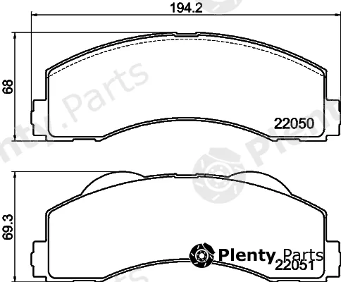 Mintex MDB4238 — Brake Pad Set, disc brake