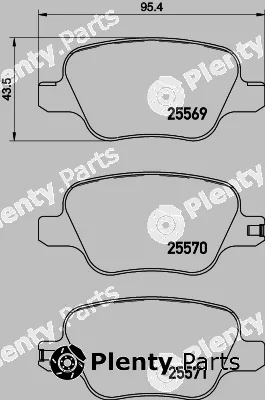 Mintex MDB83880 — Brake Pad Set, disc brake