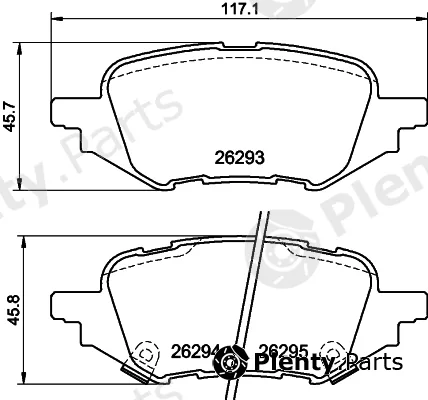 Mintex MDB84317 — Brake Pad Set, disc brake