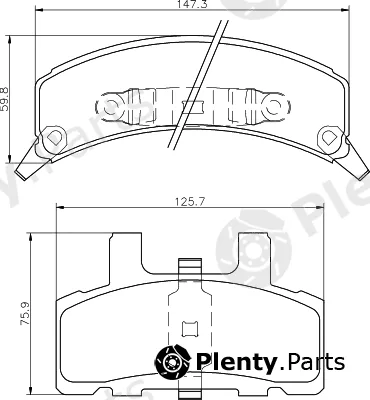 Mintex MDB2412 — Brake Pad Set, disc brake