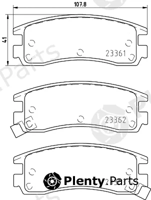 Mintex MDB1825 — Brake Pad Set, disc brake