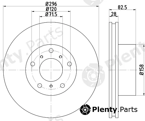 Mintex MDC2471 — Brake Disc