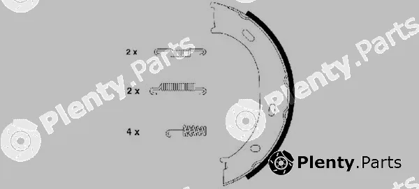 Mintex MFR488 — Brake Shoe Set, parking brake