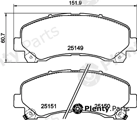 Mintex MDB83185 — Brake Pad Set, disc brake
