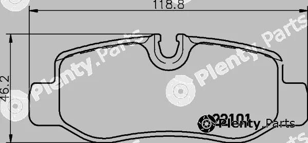 Mintex MDB83739 — Brake Pad Set, disc brake